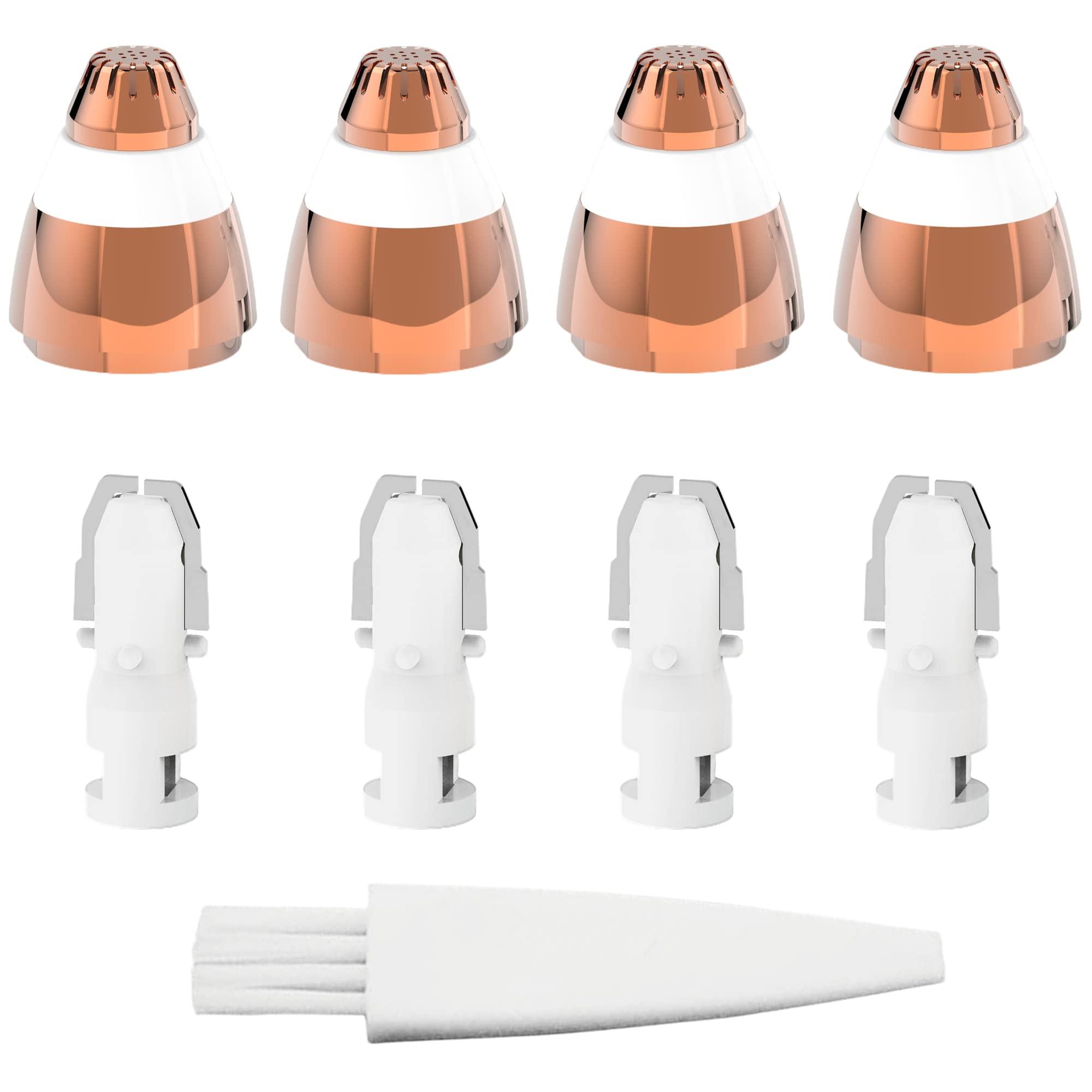 Colordiary Eyebrow Hair Remover Replacement Heads for Finishing Touch Flawless Facial Hair Remover,Painless Replacement Blades for Flawless Brows Hair Removal,with Cleaning Brush,As Seen On Tv(4 Count).