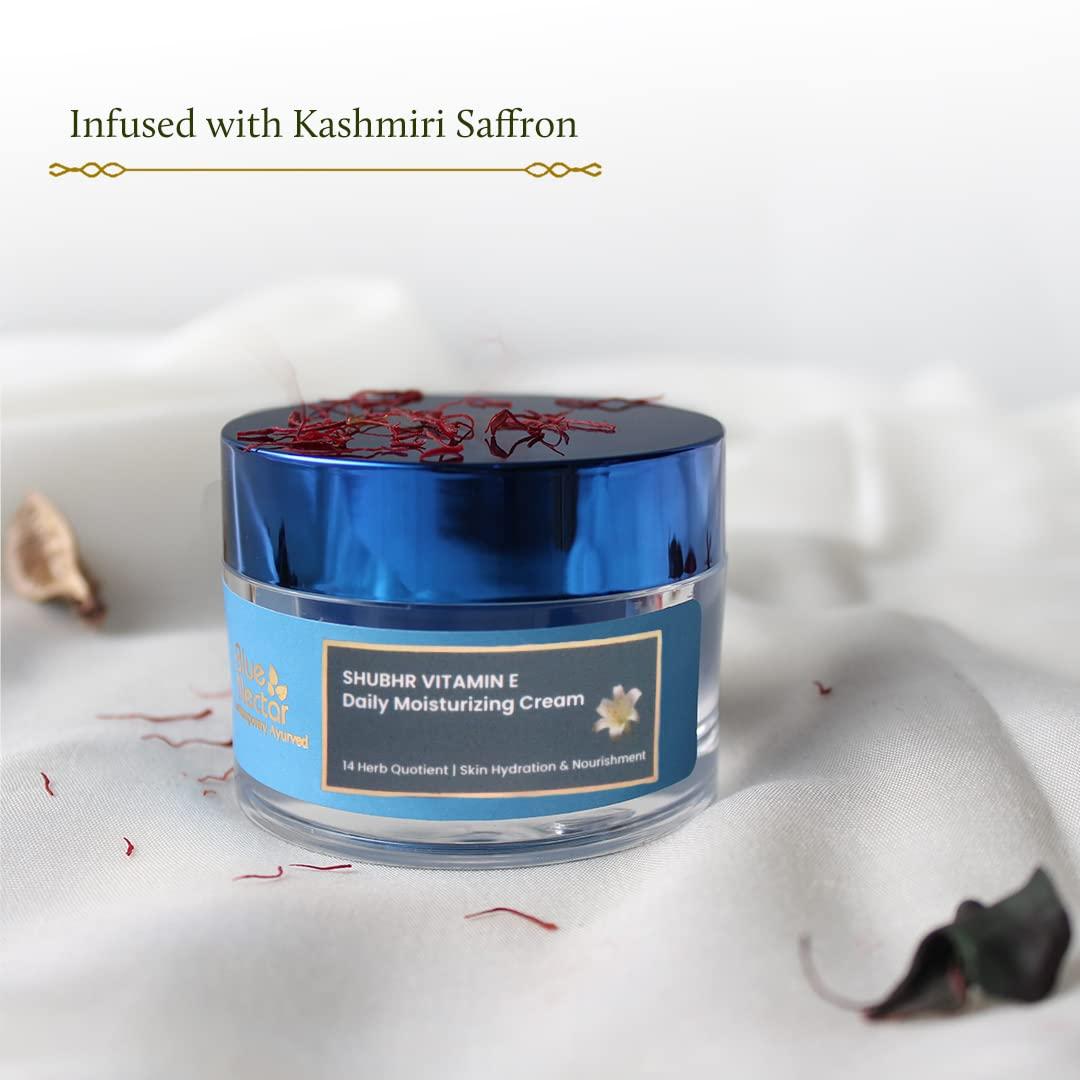 Blue Nectar Blue Nectar Moisturizer Face Cream for Women with Plant Based VItamin E Cream | Wrinkle Cream for Face with Almond Oil, Natural Dry Skin Face Moisturizer (14 Herbs, 1.7 Oz)