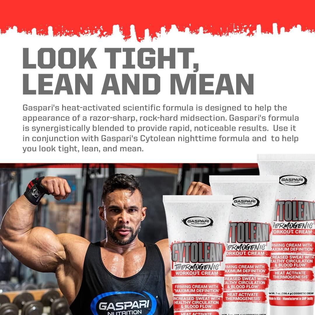 Gaspari Nutrition Gaspari Nutrition Cytolean Cream, Workout Cream, Firming Cream, Maximum Definition, Increased Circulation and Blood Flow, Heat Activated (7 Oz Cream)