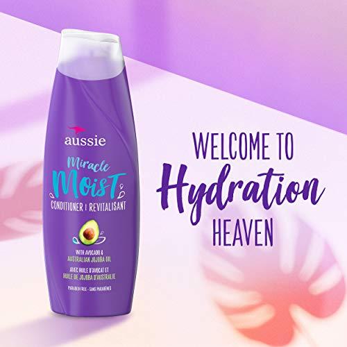 Aussie Aussie For Dry Hair Paraben-Free Miracle Moist Conditioner With Avocado & Jojoba, 30.4 Fluid Ounce, 4 Count