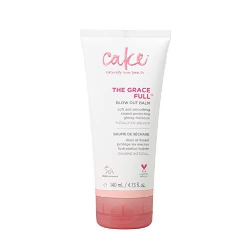 Cake Beauty Cake Beauty The Grace Full Blowout Balm, Cruelty Free Vegan Blow Dry Heat Protectant – Straightener Cream – with Coconut Oil, Smooth, Glossy Moisture - Sulfate Free and Paraben Free Smoothing Cream