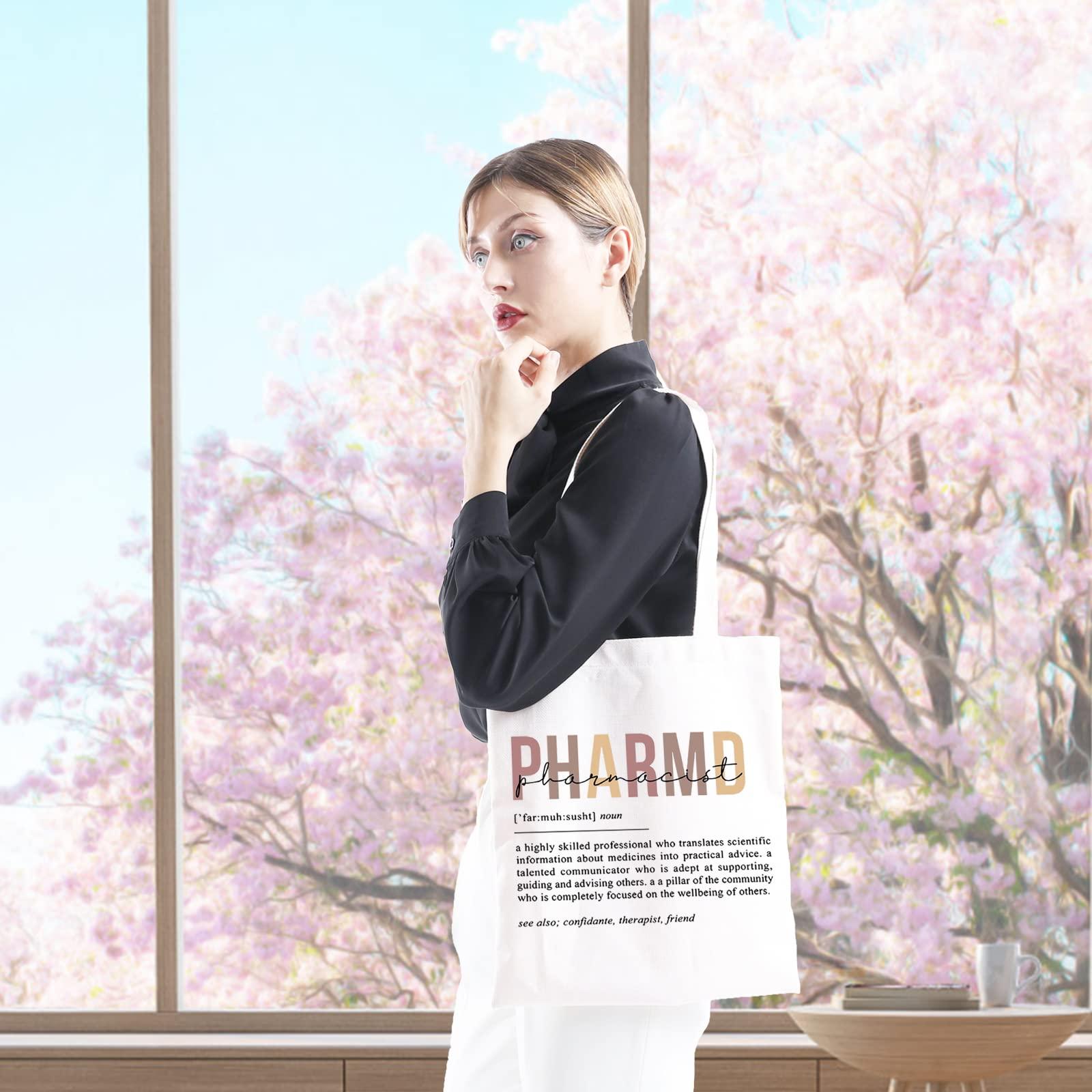 GJTIM GJTIM Rx Pharmacist Graduation Appreciation Gift Pharmacy Tech Gift Pharmacist Definition Tote Bag for Doctor Of Pharmacy (Pharmacist Tote)