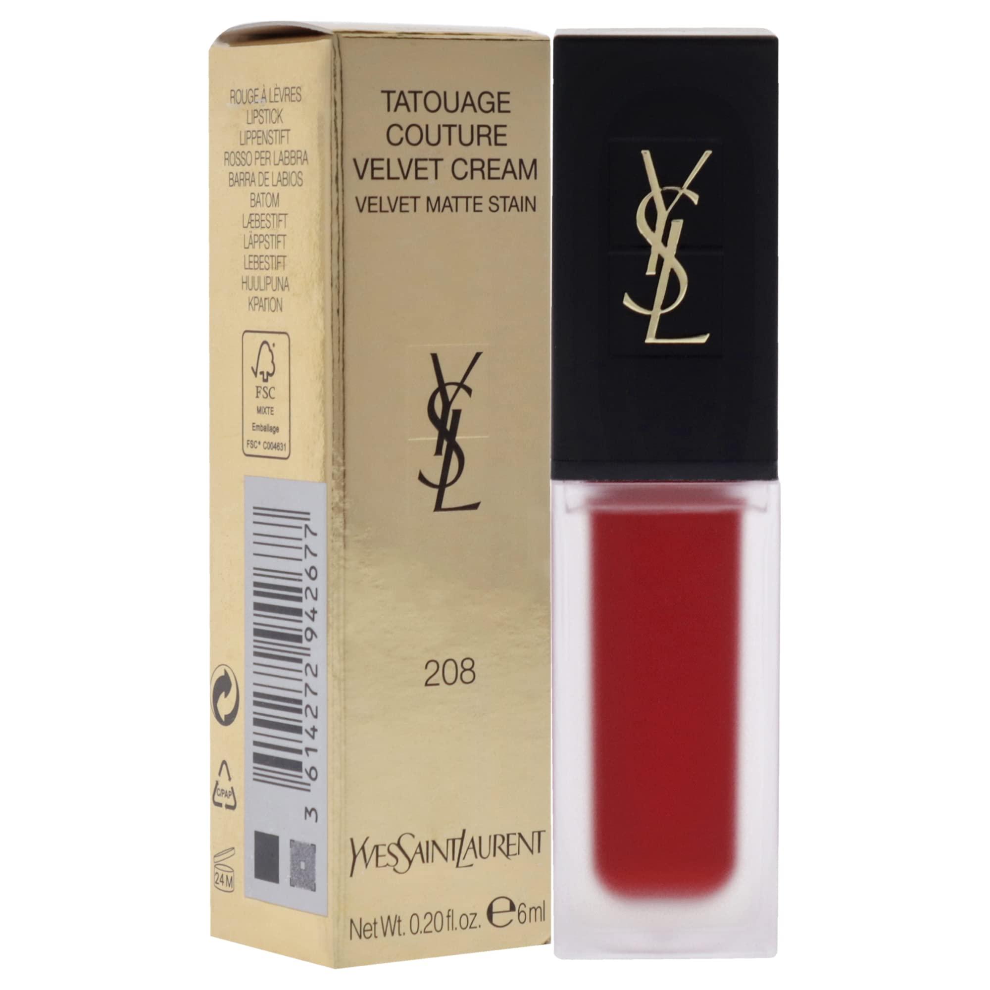 Yves Saint Laurent Yves Saint Laurent Tatouage Couture Velvet Matte Cream - 208 Rouge Faction Lipstick Women 0.2 oz