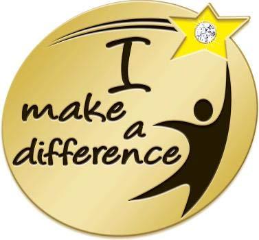 Crown Awards Crown Awards I Make A Difference Gem Pins, I Make A Difference Pin, 5 Pack, Prime