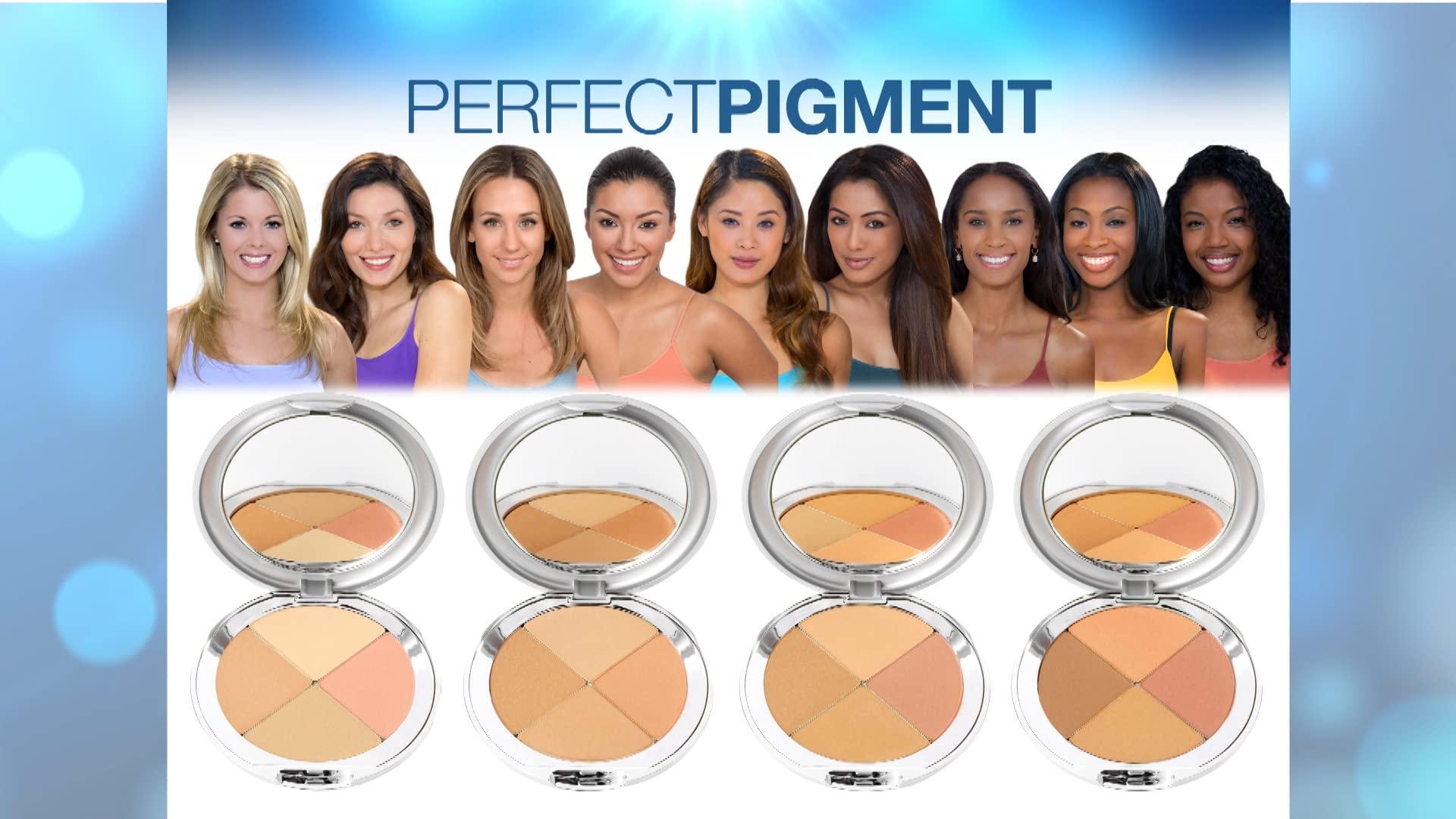 Christina Cosmetics Christina Cosmetics Perfect Pigment 2: The 1 Minute Miracle Makeup! Full size 7 pc Kit - For Olive to Tan complexions