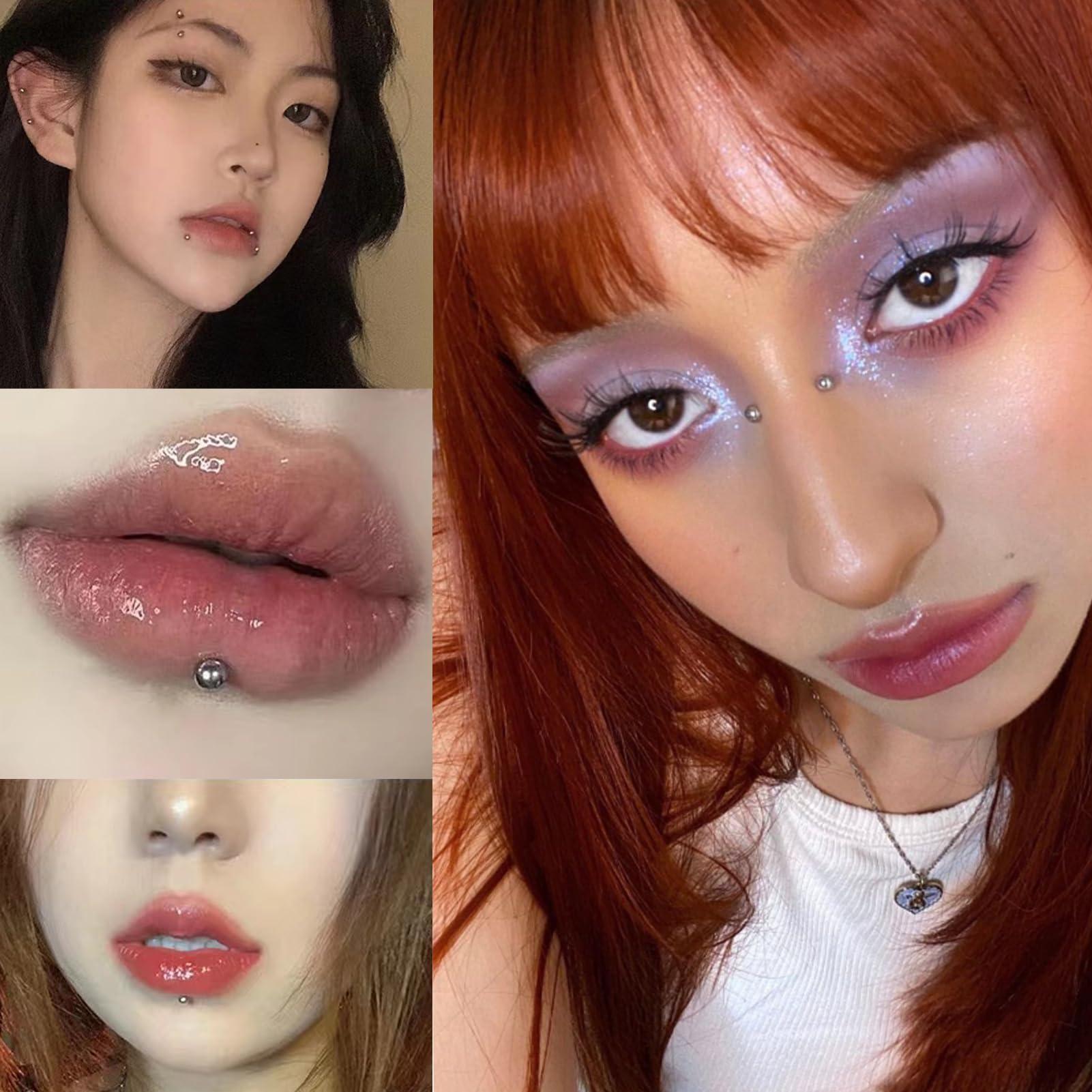 nooepc NOOEPC Face Gems Lip Stud, Eyebrow Stud, Rhinestone Sticker Hair Body Rhinestones Gems Crystals Pearls for Face Eyes Makeup Body, Crafts