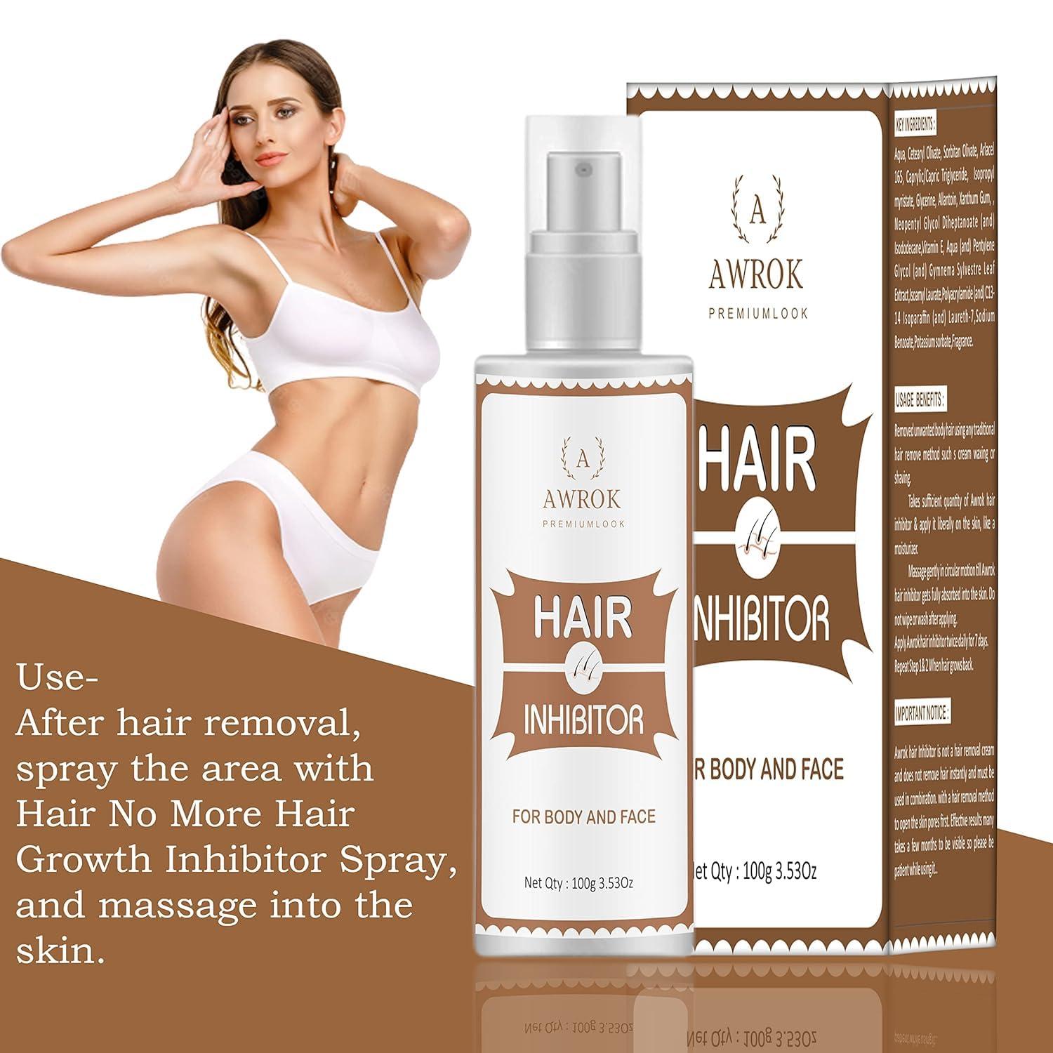 Generic Permanent Hair Removal Lotion - Organic Stop Hair Growth Inhibitor for Body and Face - Hair Removal for Women - Natural Painless Hair Inhibitor-100G