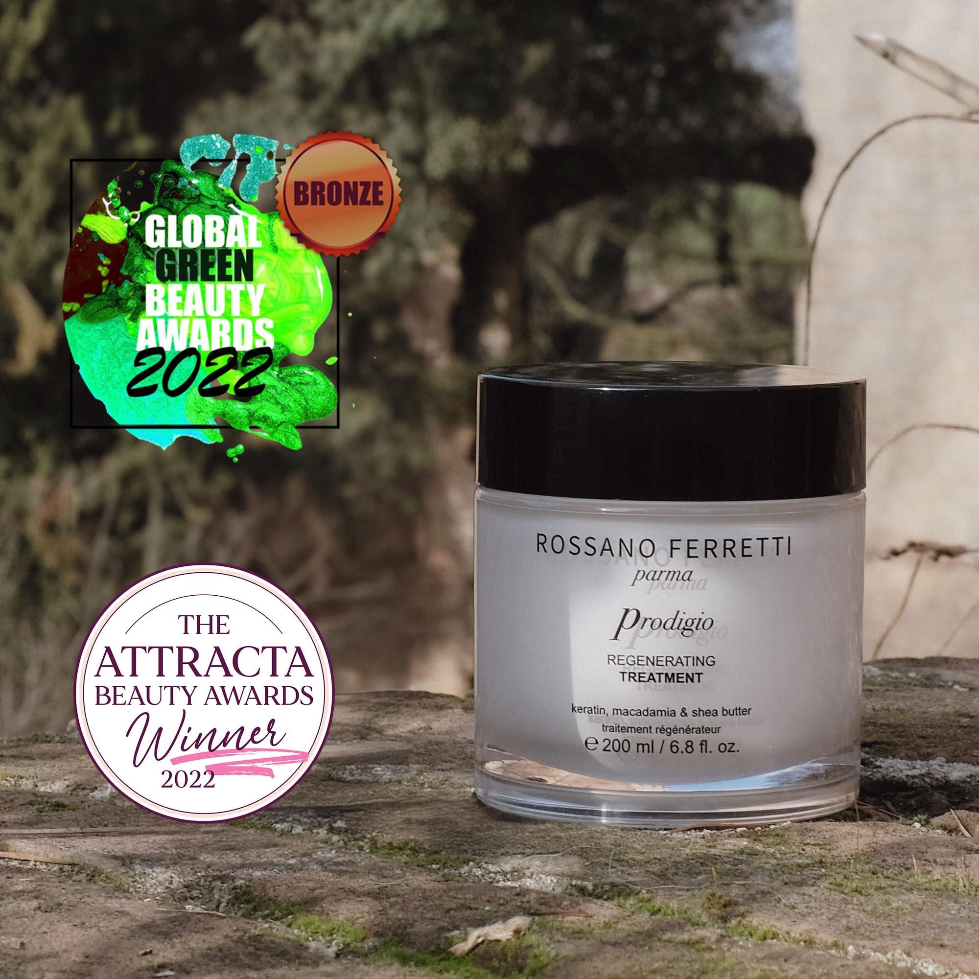 Rossano Ferretti Rossano Ferretti Prodigio Regenerating Treatment | Bond Building Keratin Mask for Intense Hair Repair, Hydration, Softness | Vegan, Luxury | 6.8 Fl Oz