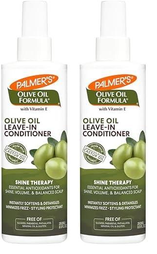 Palmer\'s Palmer\'s Olive Oil Formula Leave In Conditioner Spray, Shine Therapy, Instantly Detangle, Soften and Smooth Textured and Curly Hair, 8.5 Ounces (Pack of 2)