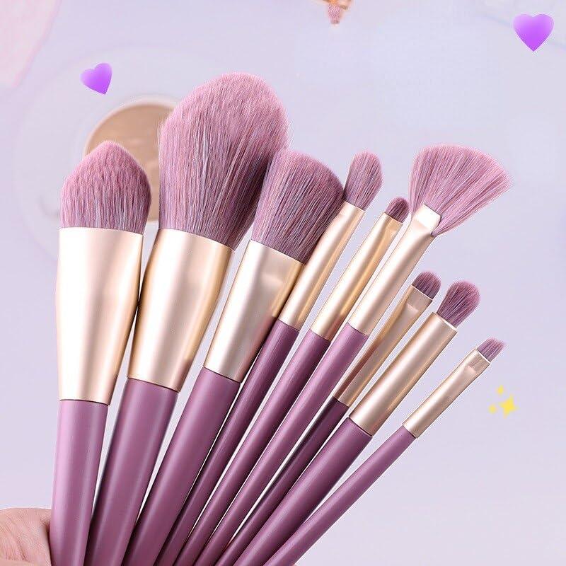 NinthAvenue Basics 5-13pcs Unicorn Makeup Brushes with Colorful Bristles Handles Fantasy Makeup Brush Set Foundation Eyeshadow Unicorn Brushes Kit No.2 10pcs