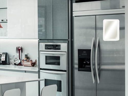 MIHAGUTY MIHAGUTY Magnetic Locker Mirror,5\" x 7\" Small Mirrors School Locker, Bathroom, Household Refrigerator, Locker Accessory, Office Cabinets, and Home (White)