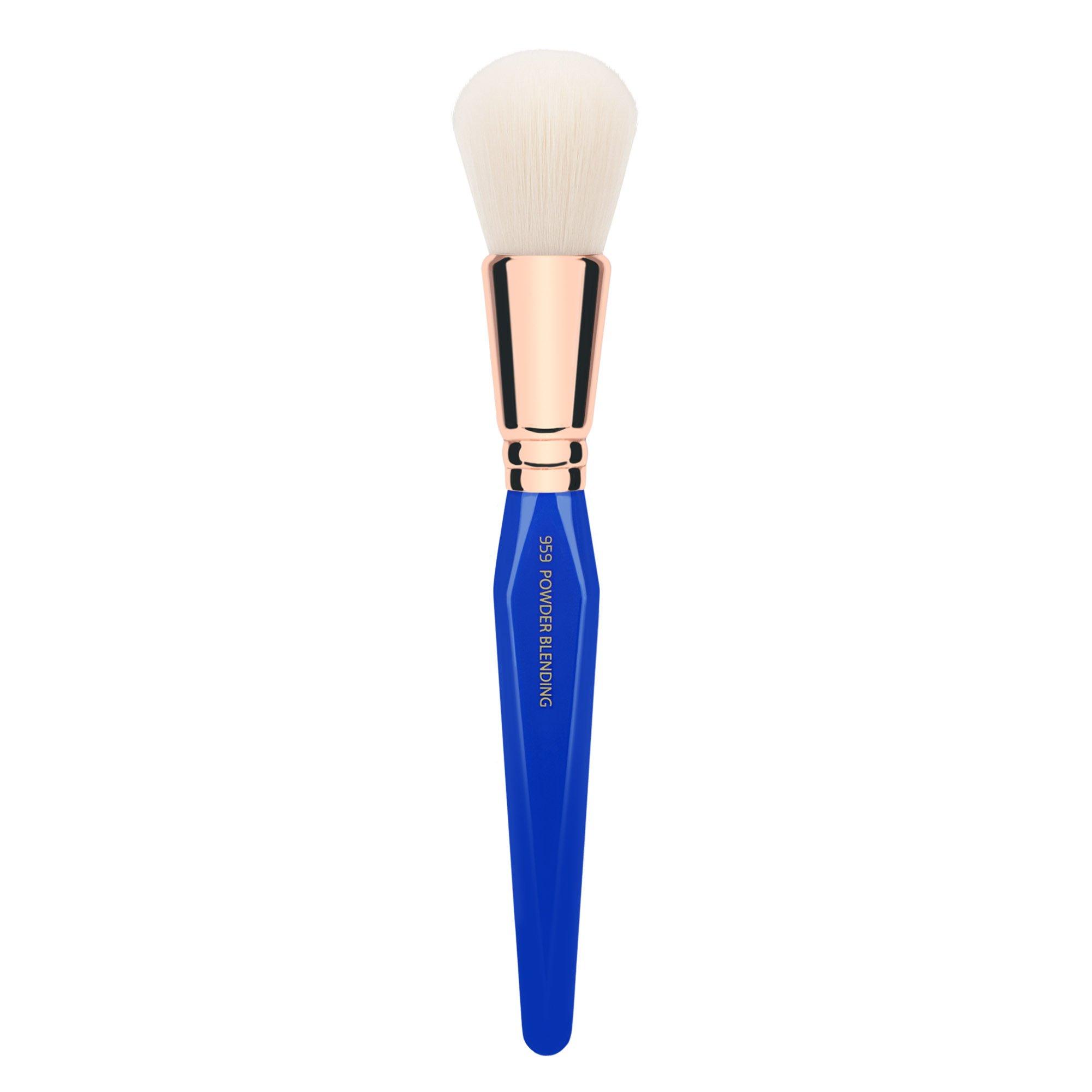 BDELLIUM TOOLS Bdellium Tools Professional Makeup Brush - Golden Triangle 959 Powder Blending - With All Vegan and Soft Synthetic Fibers, For Blending Powder (Blue, 1pc)