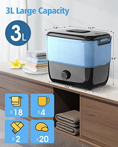 Kingsteam Kingsteam Hot Towel Warmer For Facials, Holds 18 Small Towels, Spa Towel Warmers with Rapidly Heating in 1-3 Mins, 30 Mins - Auto Off Timer Foldable Stone Warmer for Spa, Salon and Massage