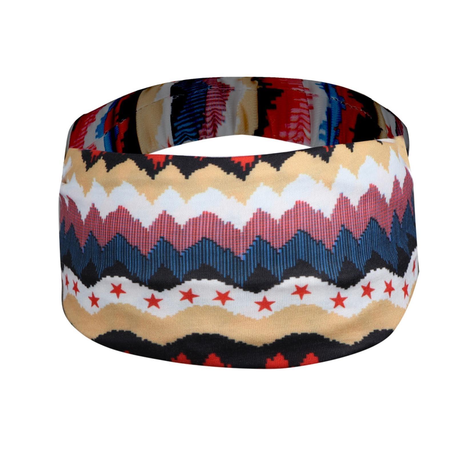 RWKGIEIK RWKGIEIK Printed Stretch Yoga Sports antiperspirant Headband Wig Gift Stretch Bandana Headband
