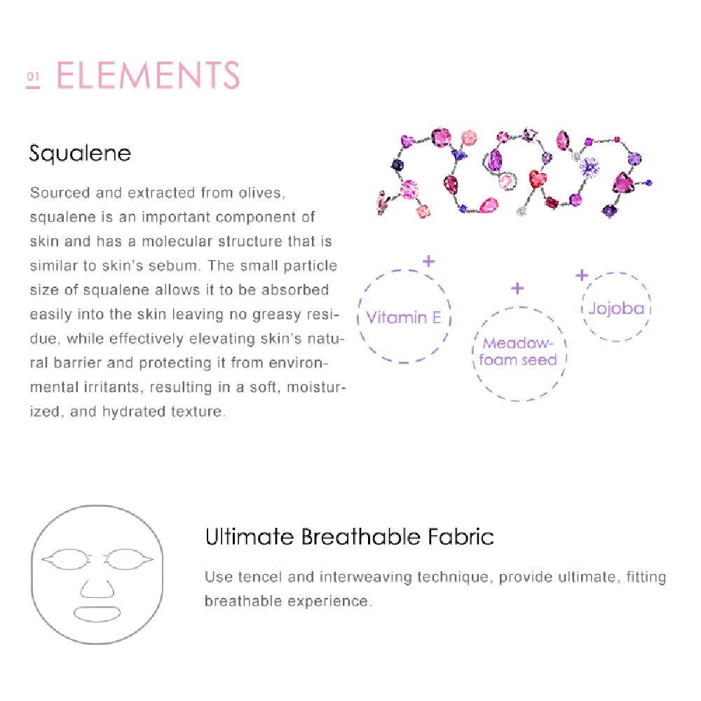 My Beauty Diary My Beauty Diary-Squalene Restorative Hydrating Facial Mask, Ultra Repairing and Lustrous Radiancw for Mature and Aging Skin (8 Combo Pack)