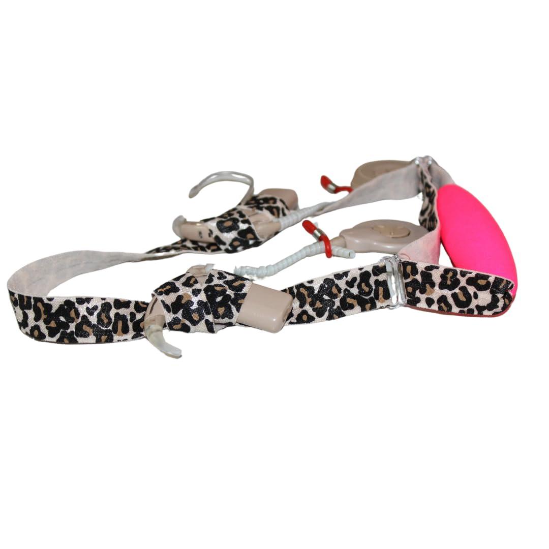 Generic Generic Floating Cochlear Implant Headband for Swimming (Infants/Children) (Leopard Print), 1 Count (Pack of 1)