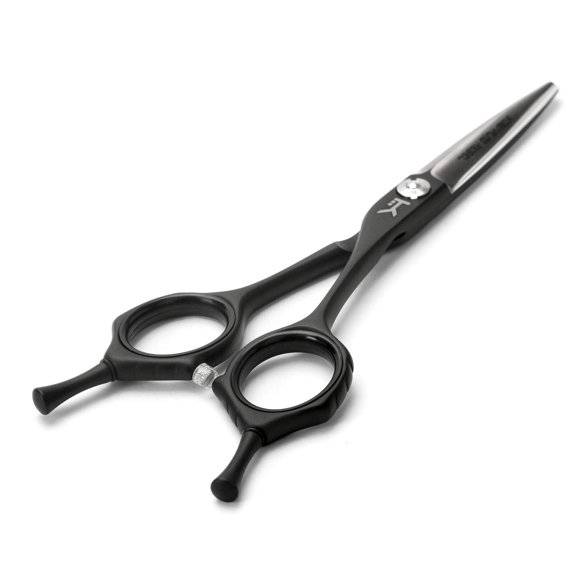 Kobaruto Very Sharp Kobaruto Rebel - 440c Silver Black Cobalt 5" Hairdressing Shears for Stylists and Barbers