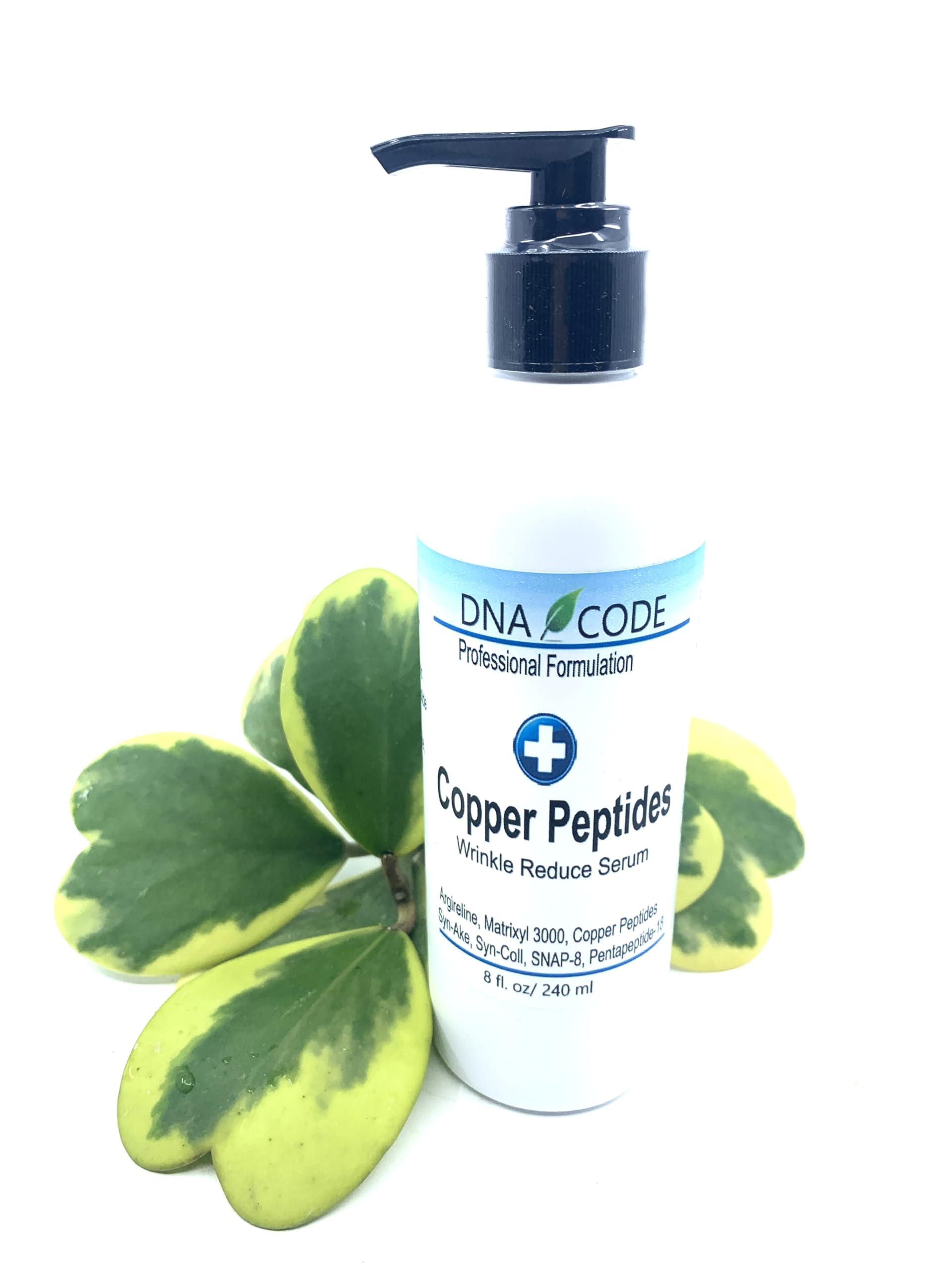 DNA CODE Skin Care Magic Firming Serum-Copper Peptides Daily Firming Serum w/Argireline, Matrixyl 3000, SNAP-8, Pentapeptide-18 (Leuphasyl), SYN-AKE,Syn-Coll, Syn-Tacks (8 oz)