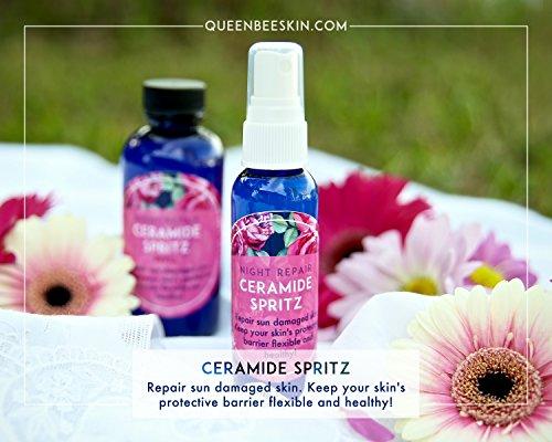 Queen Bee Organic Skin Care Organic Phyto Ceramide Night Repair Spritz Serum R E F I L L Size (Vegan) From Queen Bee