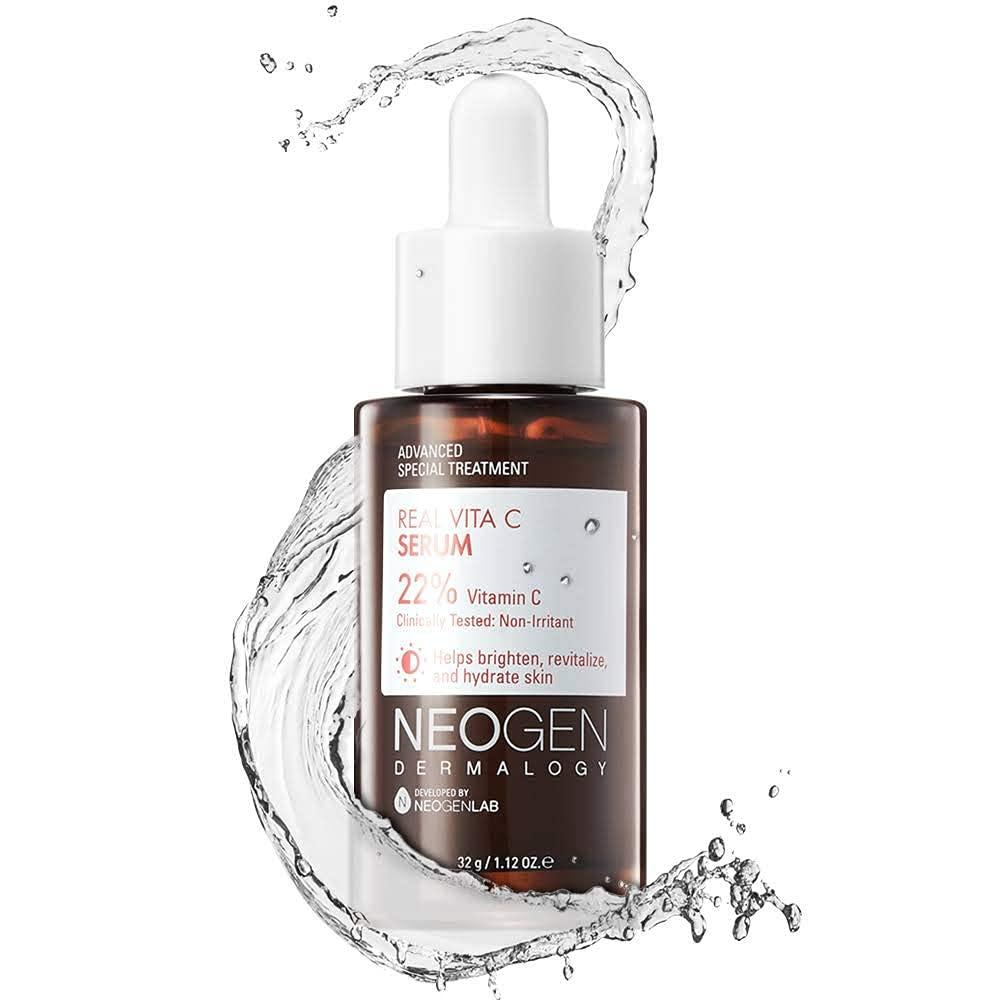 DERMALOGY by NEOGENLAB DERMALOGY by NEOGEN Real Vita C Serum, Hydrating Vitalizing Facial Serum with 22% Vitamin C, Even Skin Tone, Dark Spot Serum, Korean Skin Care (32g/ 1.12 oz)