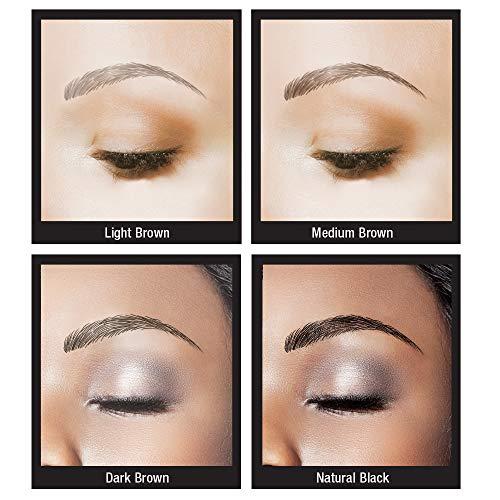 Godefroy Godefroy MyBrows Long Lasting Eyebrow Transfers, Medium Arch, Natural Black, 12-Pairs of Brows