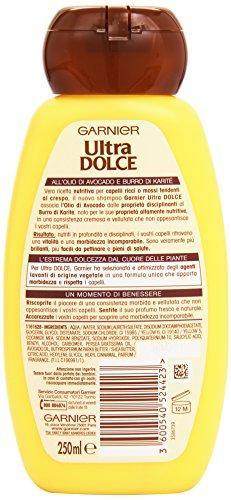Garnier Garnier: \"Ultra Dolce\" (\"Super Sweet\") Shampoo with Avocado Oil and Shea Butter - 8.45 Fluid Ounce (250ml) Bottle [ Italian Import ]