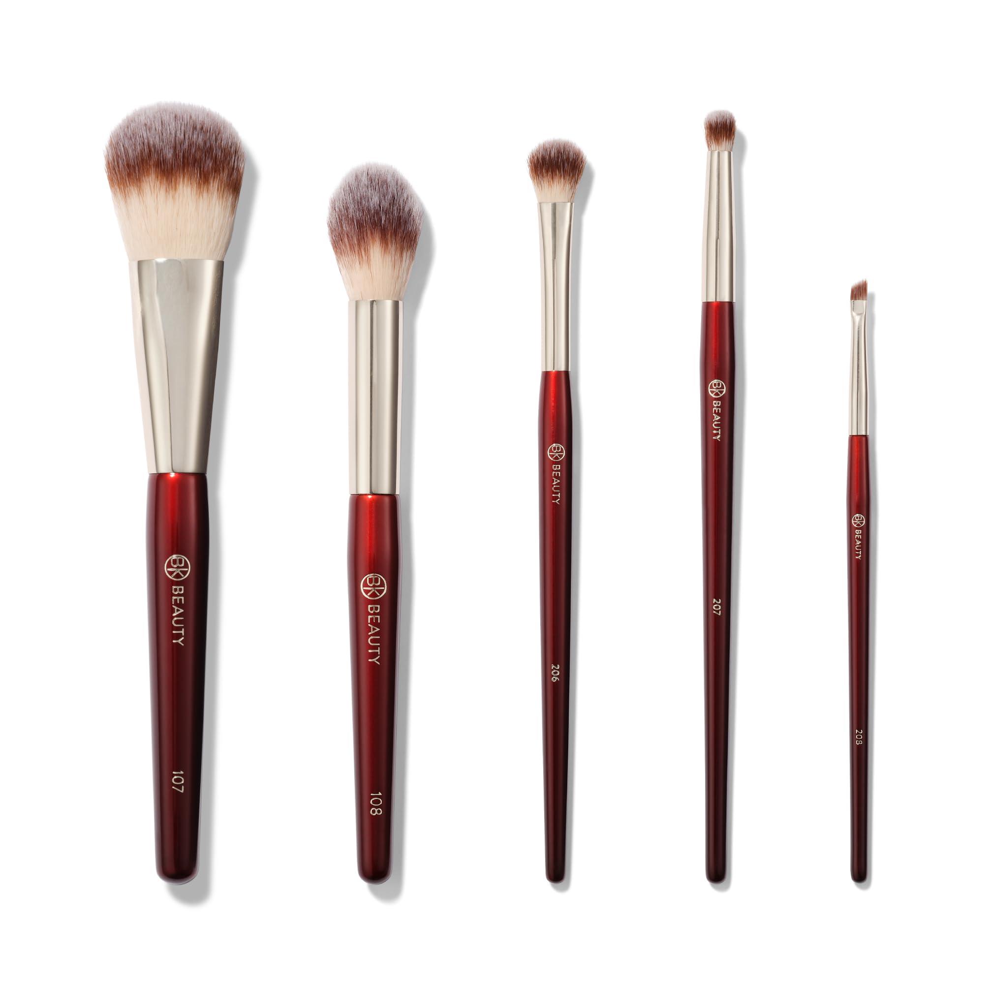 BK BEAUTY BK BEAUTY - PRECISION BRUSH COLLECTION (5PC) - Professional Makeup Brush Set for Bronzer, Blush, Contour, Powder & Eye Makeup | Premium Face Brushes for Flawless Application