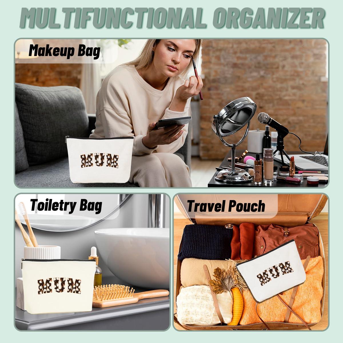 CSHVJ Mum Gifts Mom Gifts Mama Gifts Makeup Bag Mother Gifts Cute Halloween Ghost Cosmetic Bag Gifts for Mom Women Mommy Mummy Zipper Pouch Travel Organizer Thank You Gifts for Halloween party Mothers Day