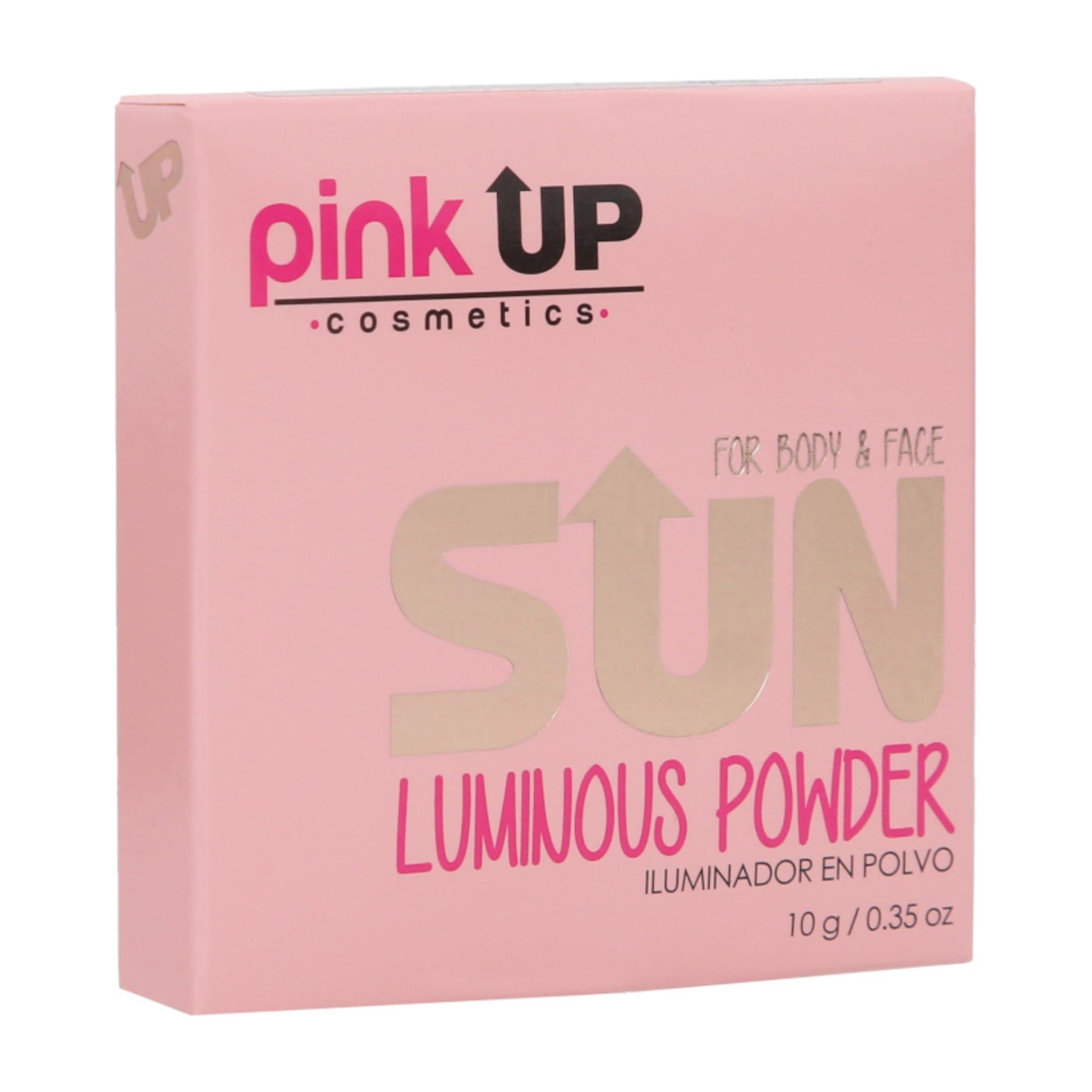 Pink Up PINK UP Luminous Powder| Highlighter Make Up| HighLight | Powder Illuminator| Provides luminosity to the face| High pigmentation| Luminous finish| Model PKIP06