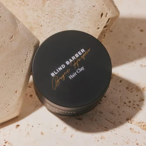 Blind Barber Blind Barber Bryce Harper Hair Clay for Men - Matte Water-Based Styling Product for Volume and Medium to Strong Hold (2.5 Oz)