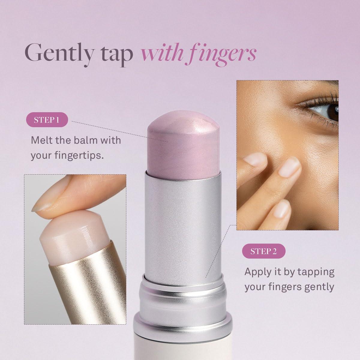 HINCE hince True Dimension Radiance Balm 10g - Shimmer Glow Face Highlighter Stick, Cream Blush Stick, Glass Skin, Korean Beauty, Valentines Day Gift for Women (TENDER ROOM, TP003)