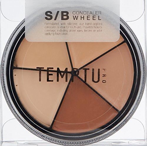 TEMPTU TEMPTU S/B Silicone-Based Concealer Wheel | 5 Natural Skin Tone Shades For Weightless Coverage Of Redness, Dark Spots & Discolorations