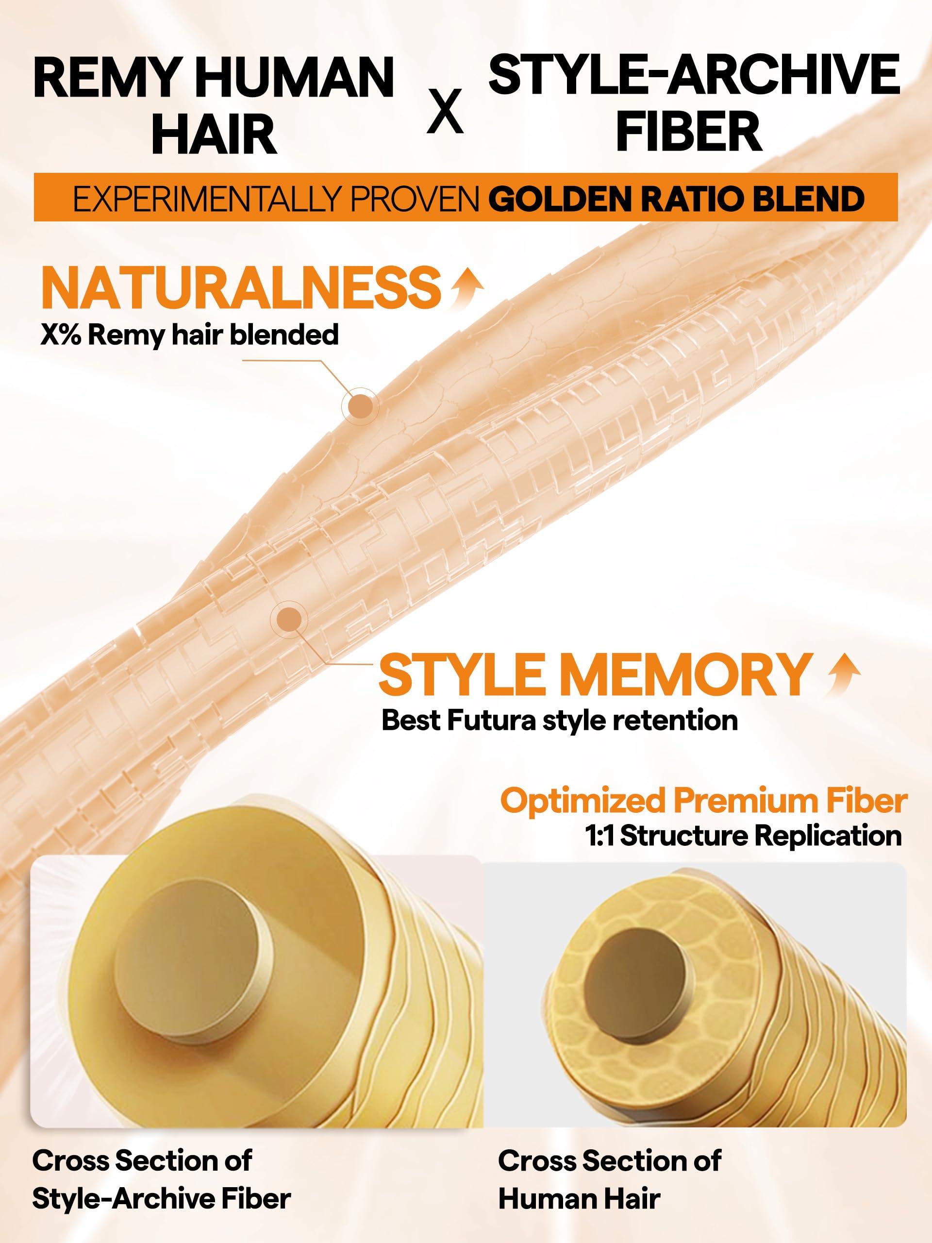 GORGIUS GORGIUS 613 Blonde Water Wave Wig Glueless Lace Front Wig, Crafted with Style-Archive Tech: Premium Fiber & Remy Human Hair Blend with Natural Hairline Pre Plucked Pre Cut Lace Wig