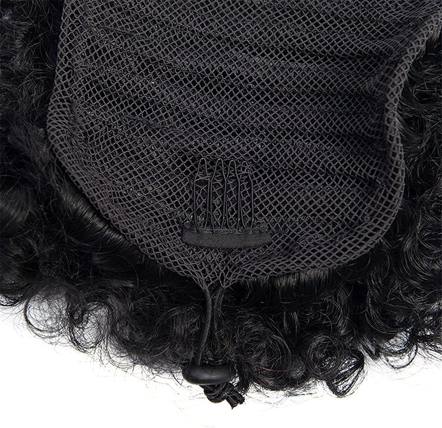 Eliveshown Eliveshown Wigs Women's Synthetic Realistic Natural Wig African Fluffy Hip-hop Fluffy Small Curly Ball Head Square Hair Pack