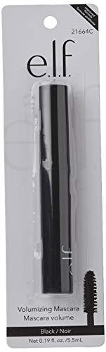 e.l.f. e.l.f. Cosmetics Volumizing Mascara, Mascara For Fuller, Thicker-Looking Lashes, Enriched With Vitamin E, Black,0.19 Fl Oz (Pack of 2)