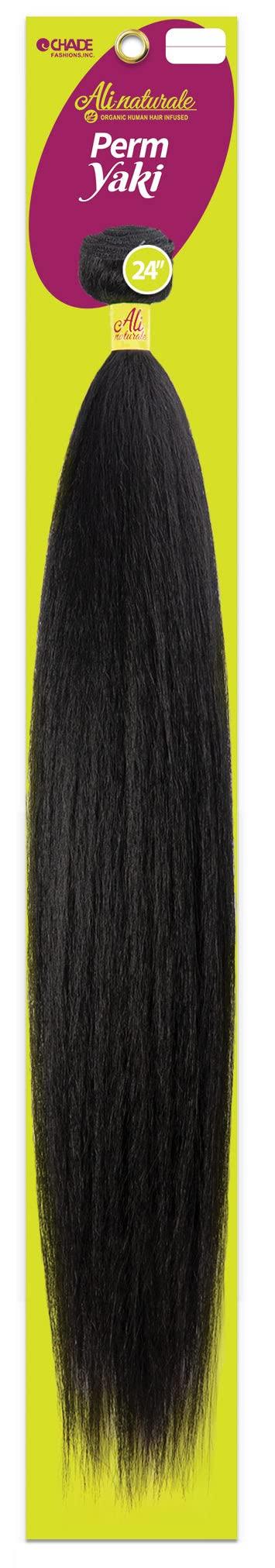 Chade Fashions Inc Chade Fashions Ali-naturale Perm Yaki High Heat Synthetic Hair Flat Style Loose Ends - ANY30" (1B)