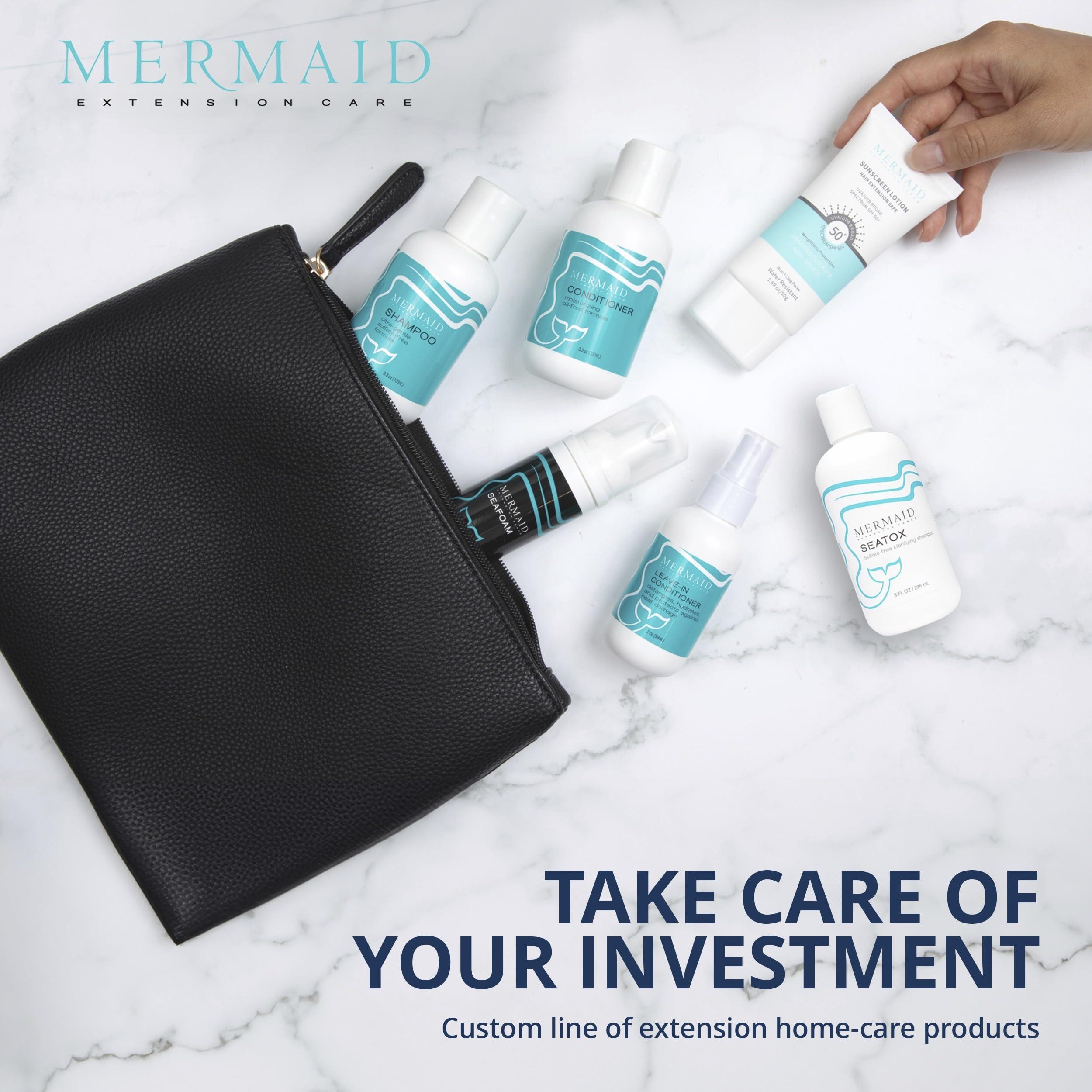 Mermaid Extension Care Mermaid Extension Care Leave-in Conditioner, Heat Protectant, Detangling, Moisturizing Formula for Hair Extensions, 8 fl oz