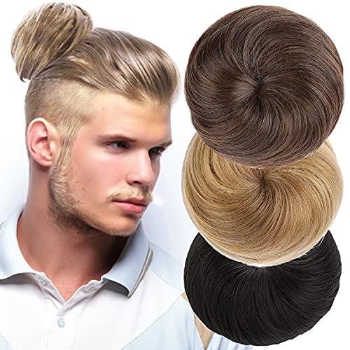 Man Bun (TM) Clip On Instant Man Bun (Black)