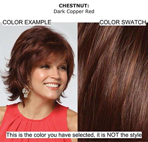 Amore & Christy's Wigs Codi Wig by Amore, 15 Page Christy's Wigs Q & A Booklet, 2oz Travel Size Wig Shampoo, Wig Cap & Wide Tooth Comb COLOR SELECTED: CHESTNUT