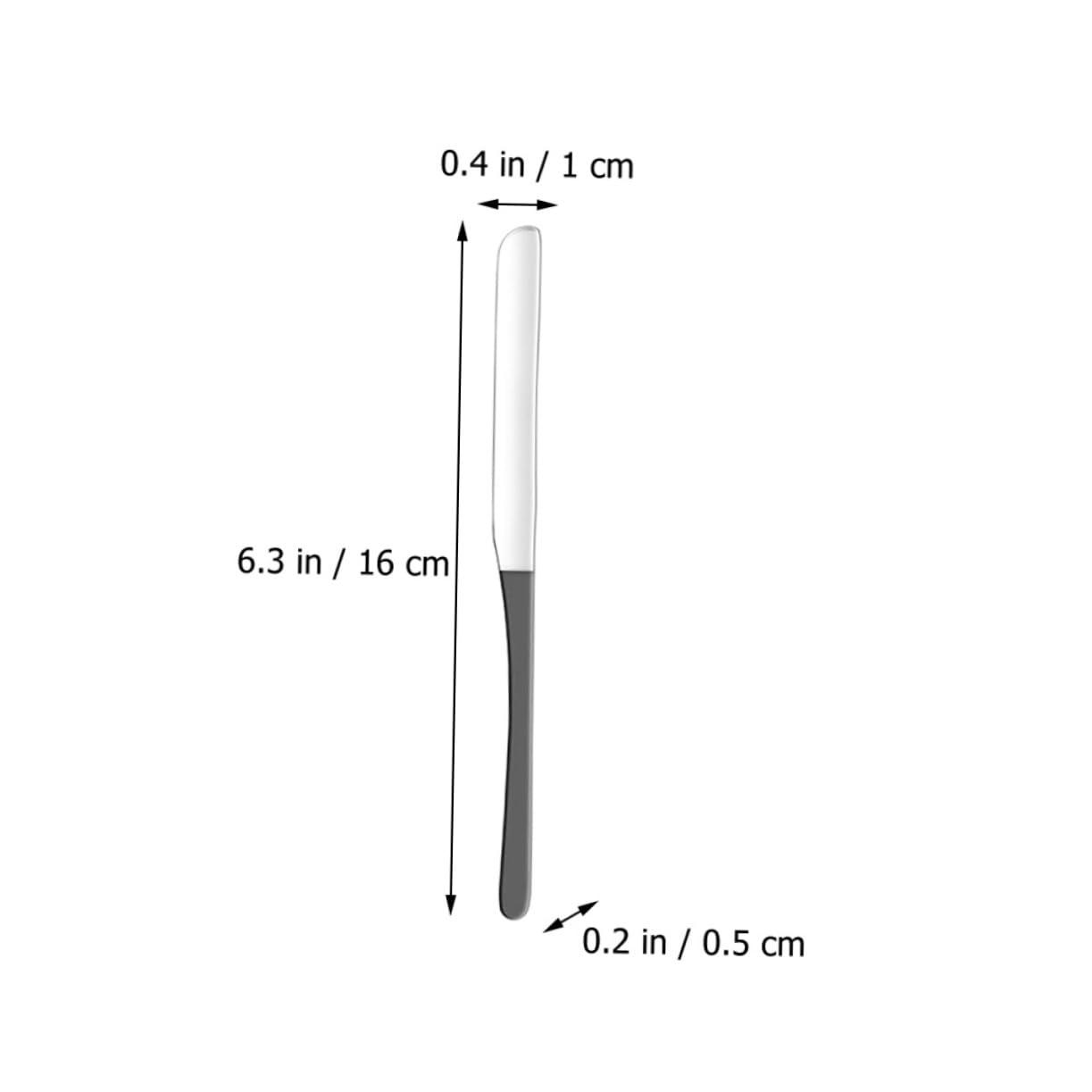 FOMIYES FOMIYES Foundation Makeup Spatula Smooth Surface Long Metal Makeup Stirring Tool