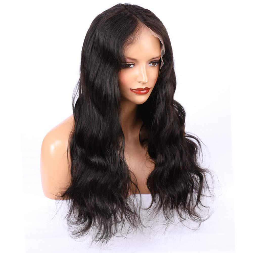 Tony beauty hair Tony Beauty Hair Natural Black Body Wave Full Lace Human Hair Wigs For Black Women Virgin Brazilian Hair Wavy Full Lace Wigs with Baby Hairs Glueless Lace Wigs 130 Density 10-26" (10" Free Part)