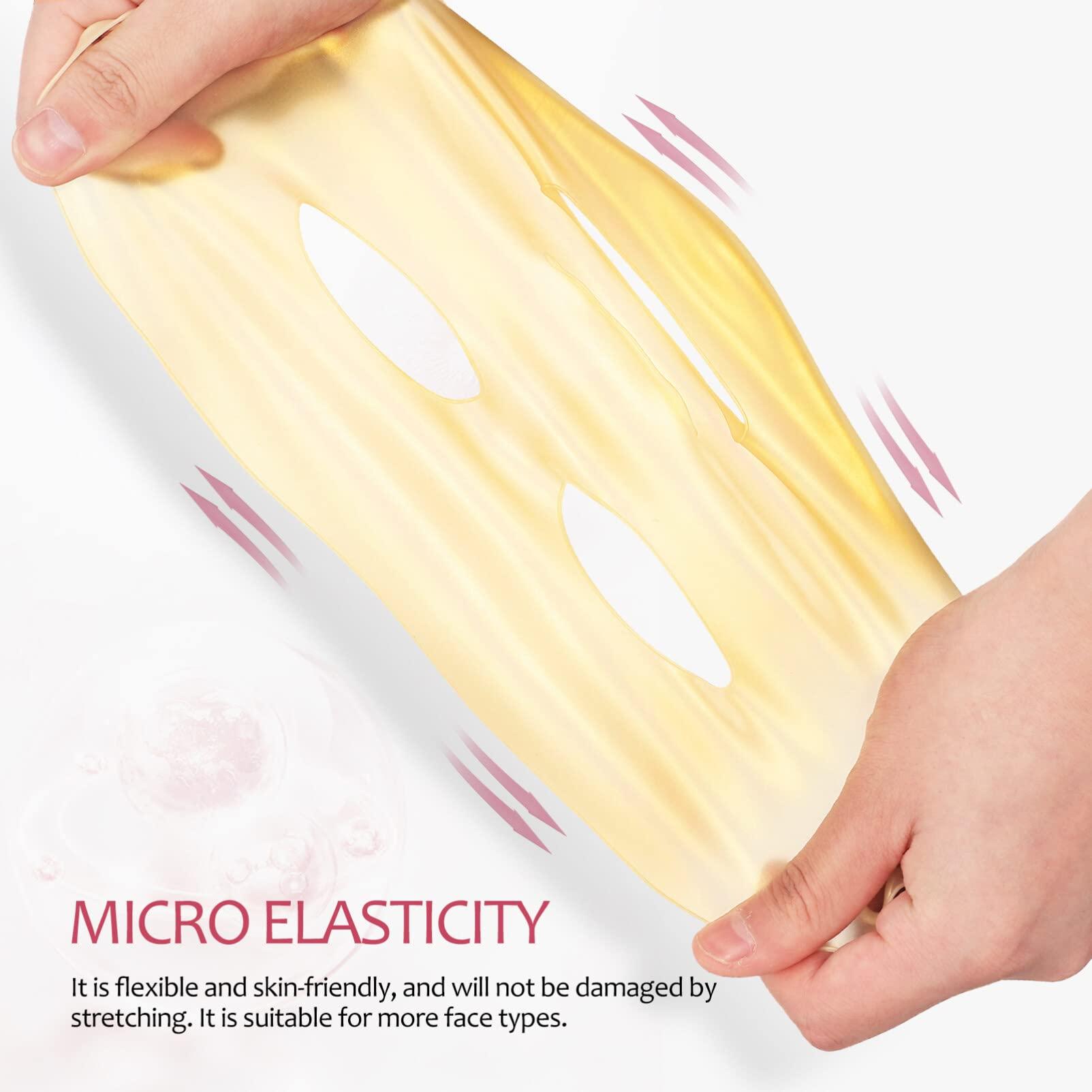 Ipetboom Ipetboom 3 Pcs Reusable Silicone Facial Mask Cover for Sheet Silicone Skin Mask Reusable Moisturizing Silicone for Sheet Prevent Evaporation Care Tool