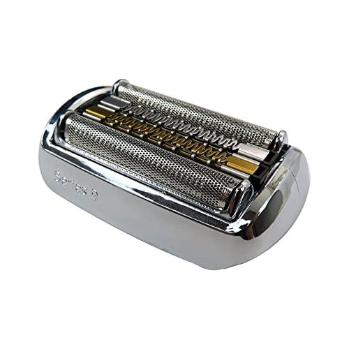 BLUE ELF 92B 92S 92M Electric Shaver Head Replacement for all Braun 9 Series Razors - 9290cc 9291cc 9370cc 9296cc (Silver, With Gold-Plated Cutter)