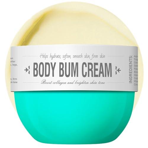 Loske Bum Cream, Thigh and Butt Firming Body Cream, Moisturizing, Smoothening Butt Cream for Women, Lifted and Firm Tightens Skin (Caramelized coconut smell)