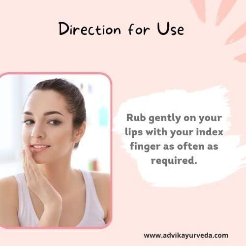 Generic Generic Ad-vik; Ayurveda Lip Balm for Chapped and Dark Lips, 10g. (Pack of 1) (Natural & Paraben Free)