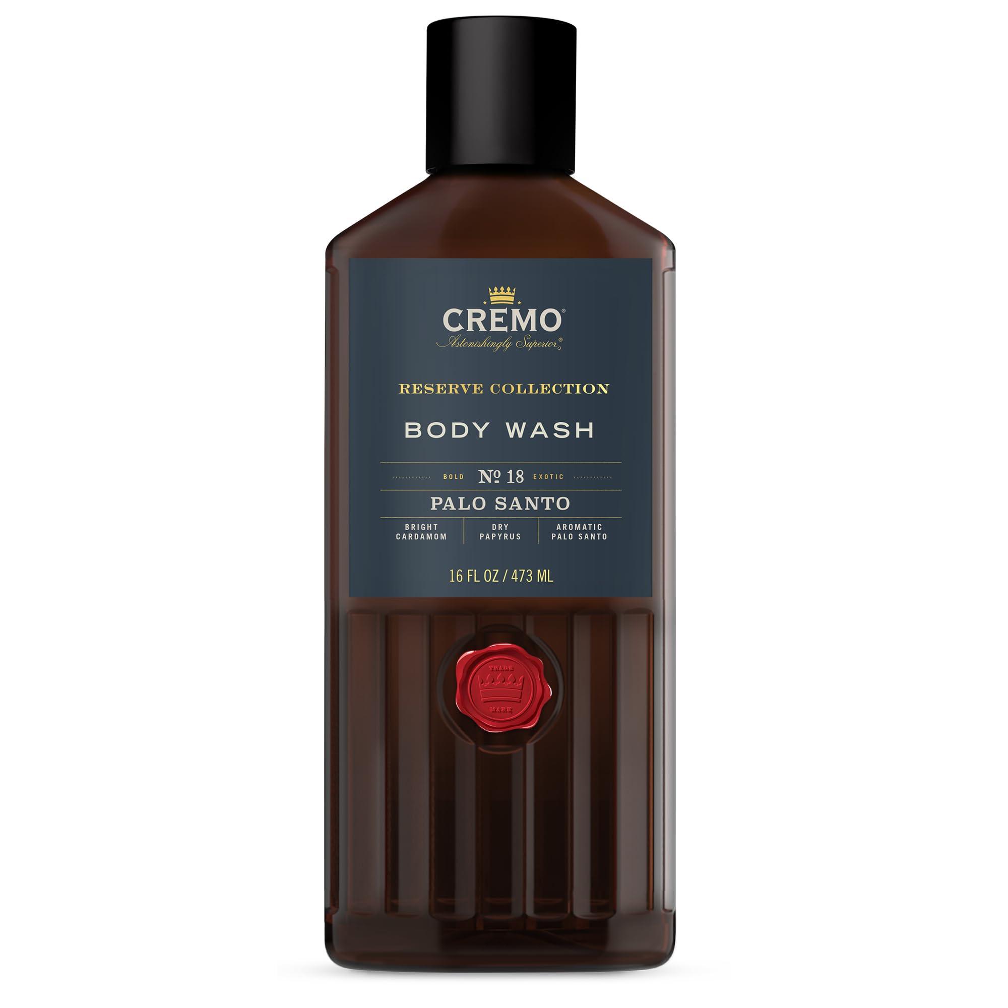 Cremo Cremo Men\'s Italian Bergamot & Palo Santo Body Washes Bundle, Notes of Italian Bergamot, Neroli Blossom, Fresh Vetiver, Bright Cardamom, Dry Papyrus and Aromatic Palo Santo, 2 x 16 Fl Oz