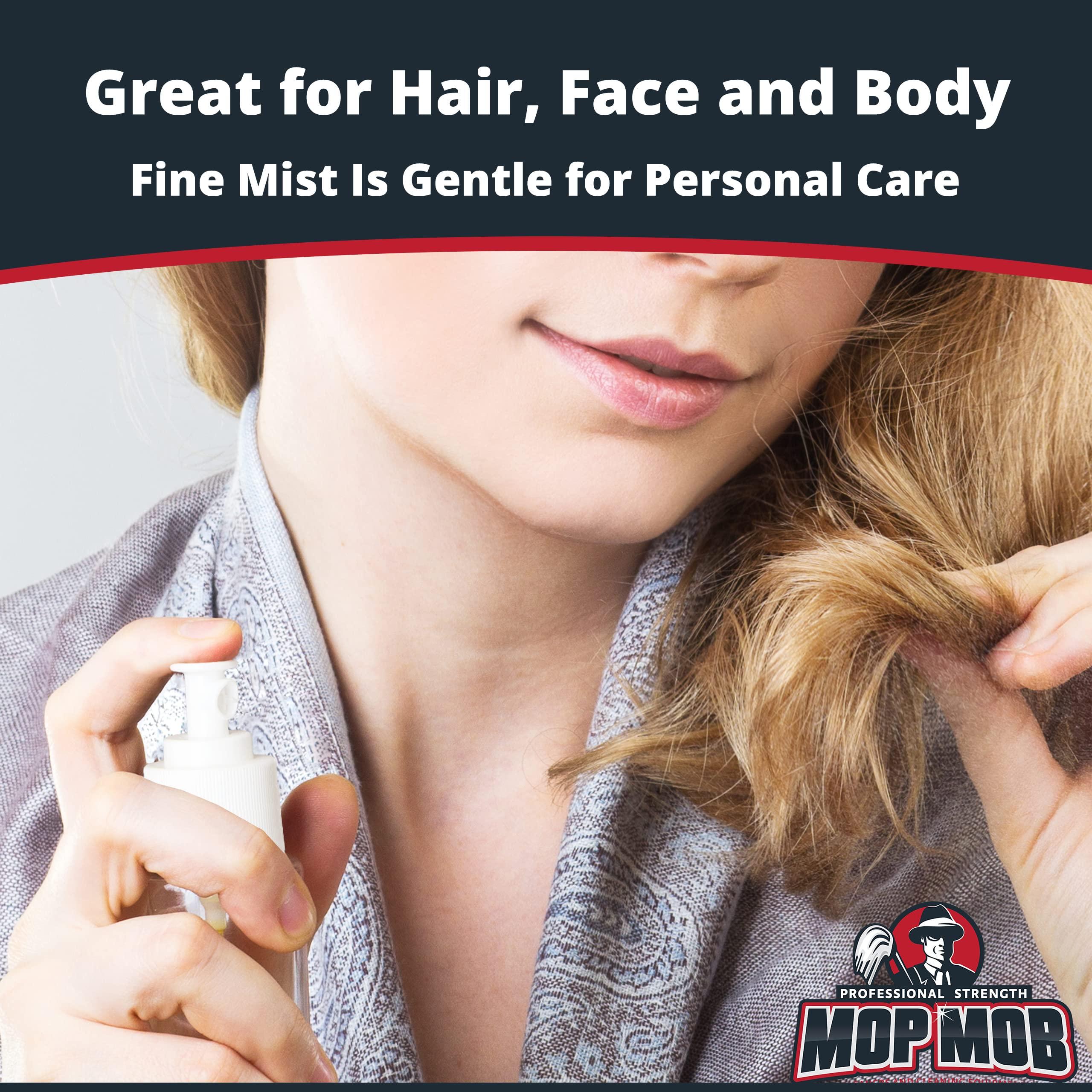 Mop Mob Leak Proof Fine Mist Spray Head 6 Pk. Plunger Sprayer Replacement Cap for Large Bottles, BPA-free 24/410 Thread Fingertip Pump Mister Top with 9.25 in. Tube for Home, Cleaning, Beauty + Hair Care