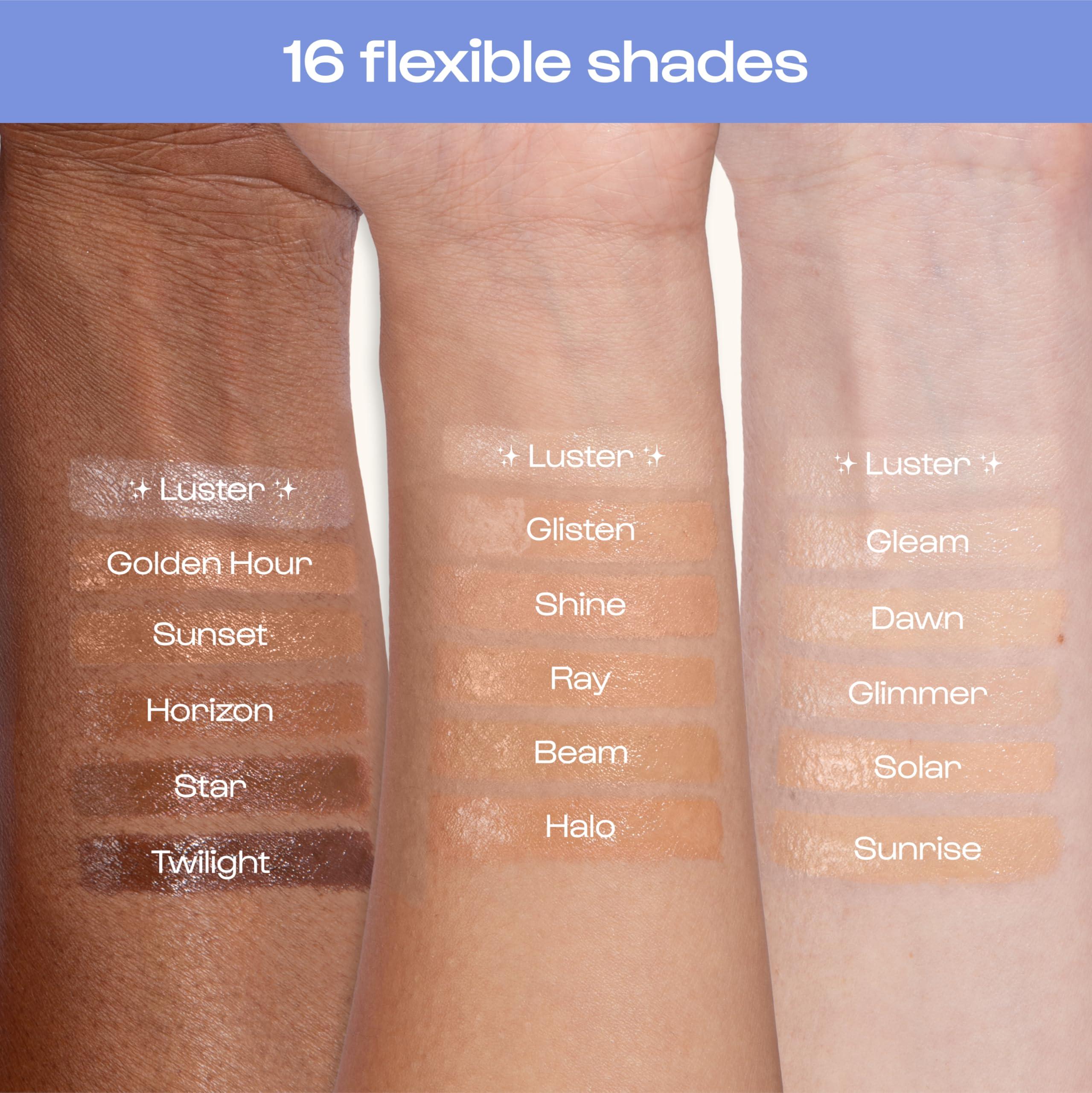 ALLEYOOP Alleyoop Sunsational Tinted Moisturizer Sunscreen for Face Broad Spectrum SPF 50, 100% Mineral Sunscreen with Jojoba, Protects Hydrates and Soothes Skin, Vegan, Cruelty-Free - Glimmer