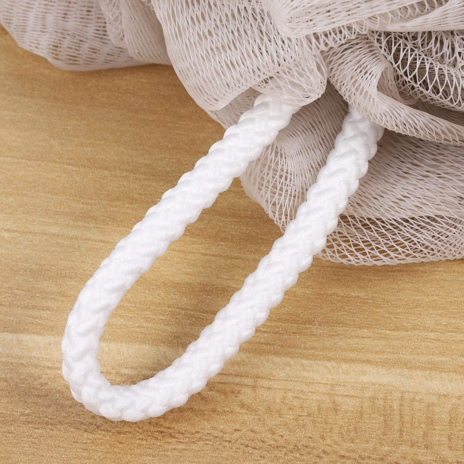 BTYMS BTYMS 4 Pieces Shower Pouf Loofah Sponge 75g Large Bath Loofahs Shower Scrunchies Bath Sponges for Body