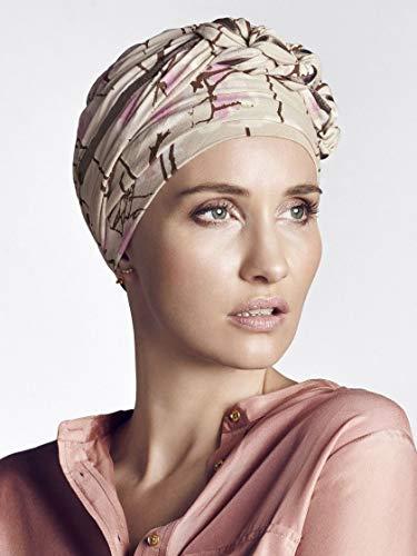 Christine Headwear Christine Headwear Azure Printed Turban and Belle of Hope 19 Page Q & A Guide (Magnolia Beige 0436)